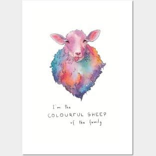 Colourful Sheep Posters and Art